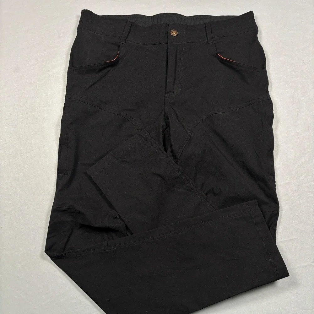 13th Heaven Co Pants Mens 34x32 Black Technical Hiking Outdoor Articulated Knee